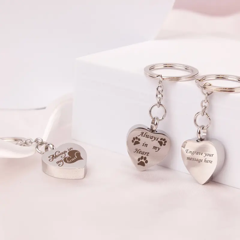 Urn-Inspired Keyring For Pet Ashes – Custom Engraved Memorial 1