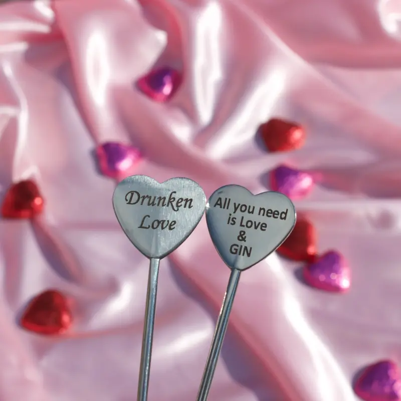 Valentine’S Day Custom Drink Stirrers Set 1