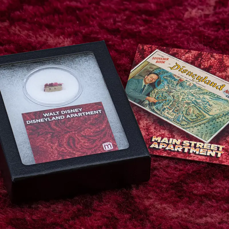 Walt Disney’S Original Disneyland Cranberry Room Carpet Swatch 1