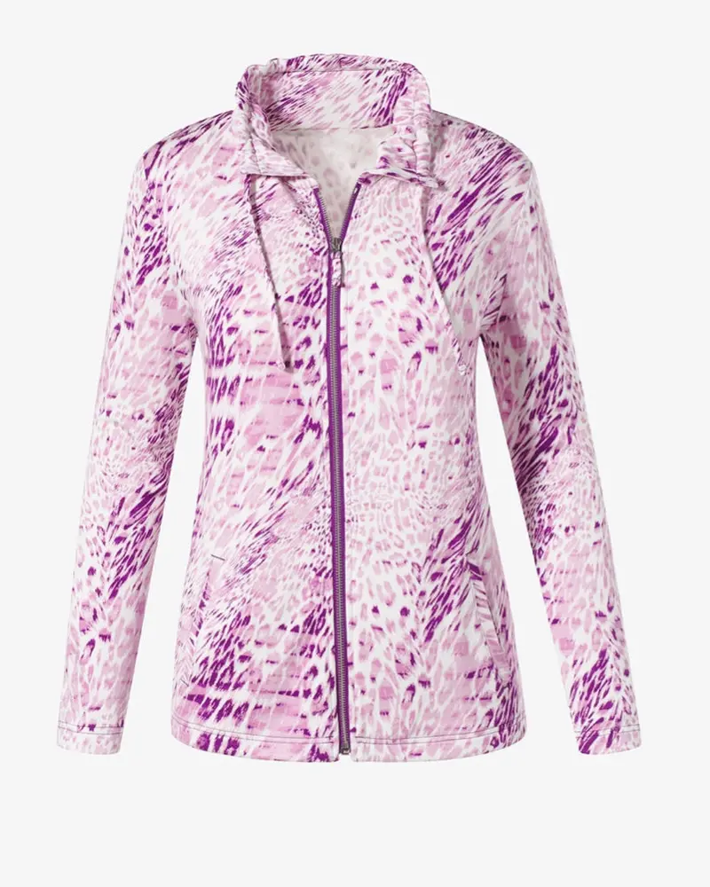 Weekend By Chico’S Leopard Geo Hi-Low Jacket – Stylish Oversized Layer, Size Xl 1