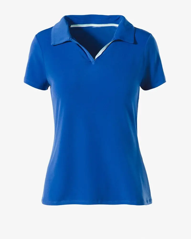 Weekends By Chico'S Royal Blue Polo – Relaxed Fit, Size Xl 1