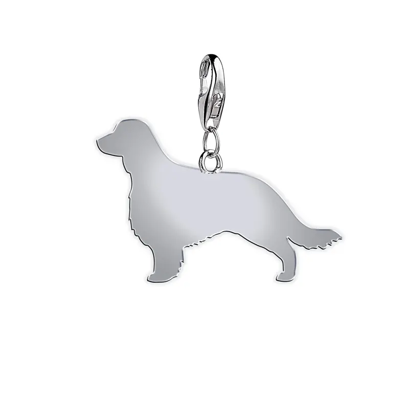 Welsh Springer Spaniel Sterling Silver Charm – Handcrafted Silhouette 1
