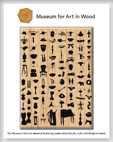"Written In Wood" Wood-Themed Refrigerator Magnet 1