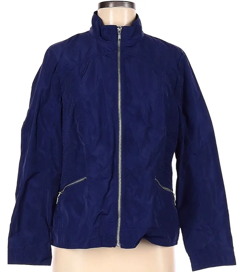 Zenergy By Chico'S Navy Full-Zip Jacket – Size M, $95 1