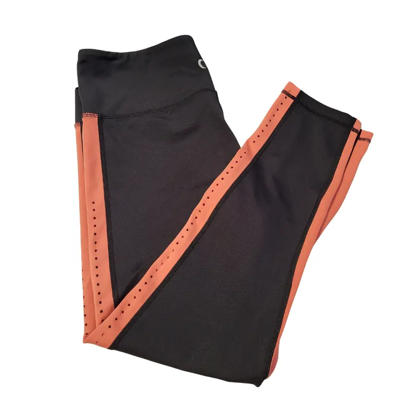 Zyia Active Black-And-Dark-Peach Compression Leggings – Size 12 1
