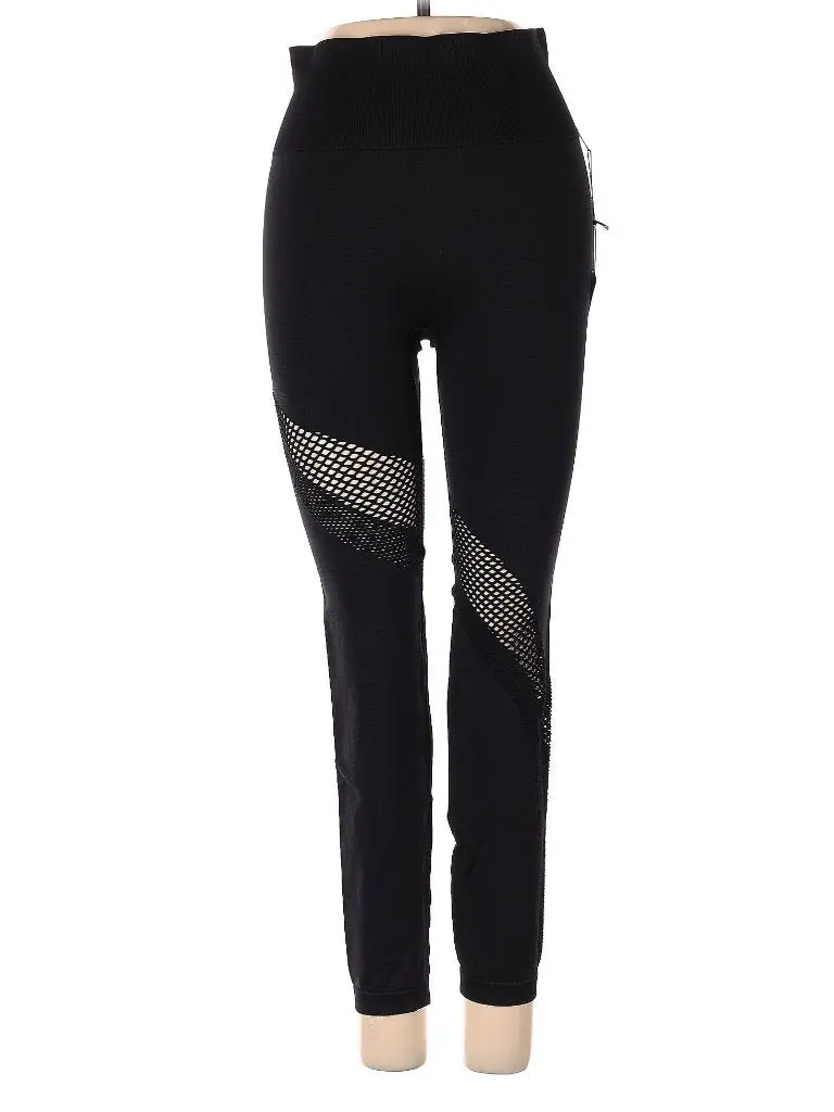 Zyia Active Black Ankle-Length High-Rise 7/8 Leggings – Streamlined Performance, Size S 1