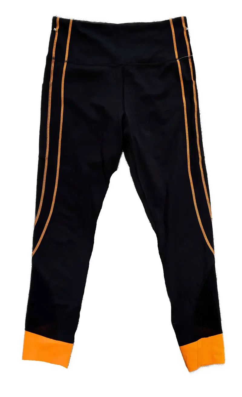 Zyia Active Seam-Accented Black Leggings – Modern Fit, Sizes 6–8 (M) 1