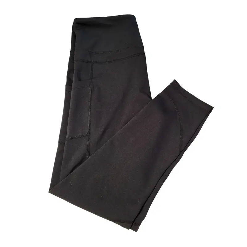 Zyia Active Solid Black High-Performance Leggings – Sizes 8–10 1