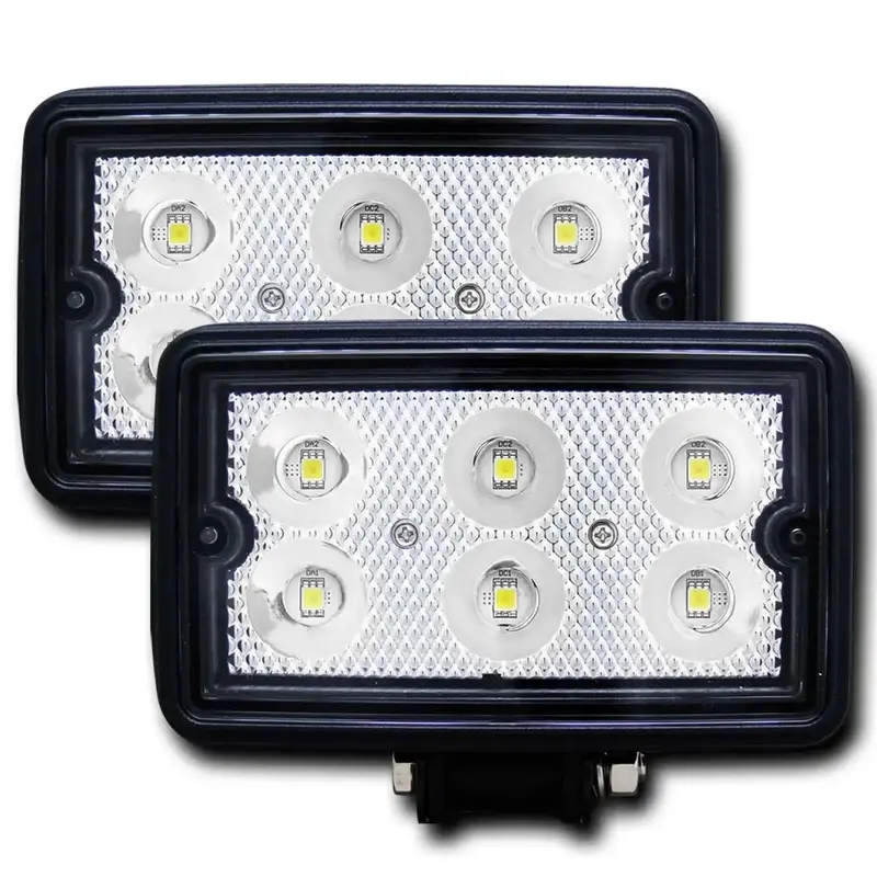 Anzo Usa Rugged Vision Led Fog Light Kit – Rectangular 3" X 5" Pair With Durable Housing 1
