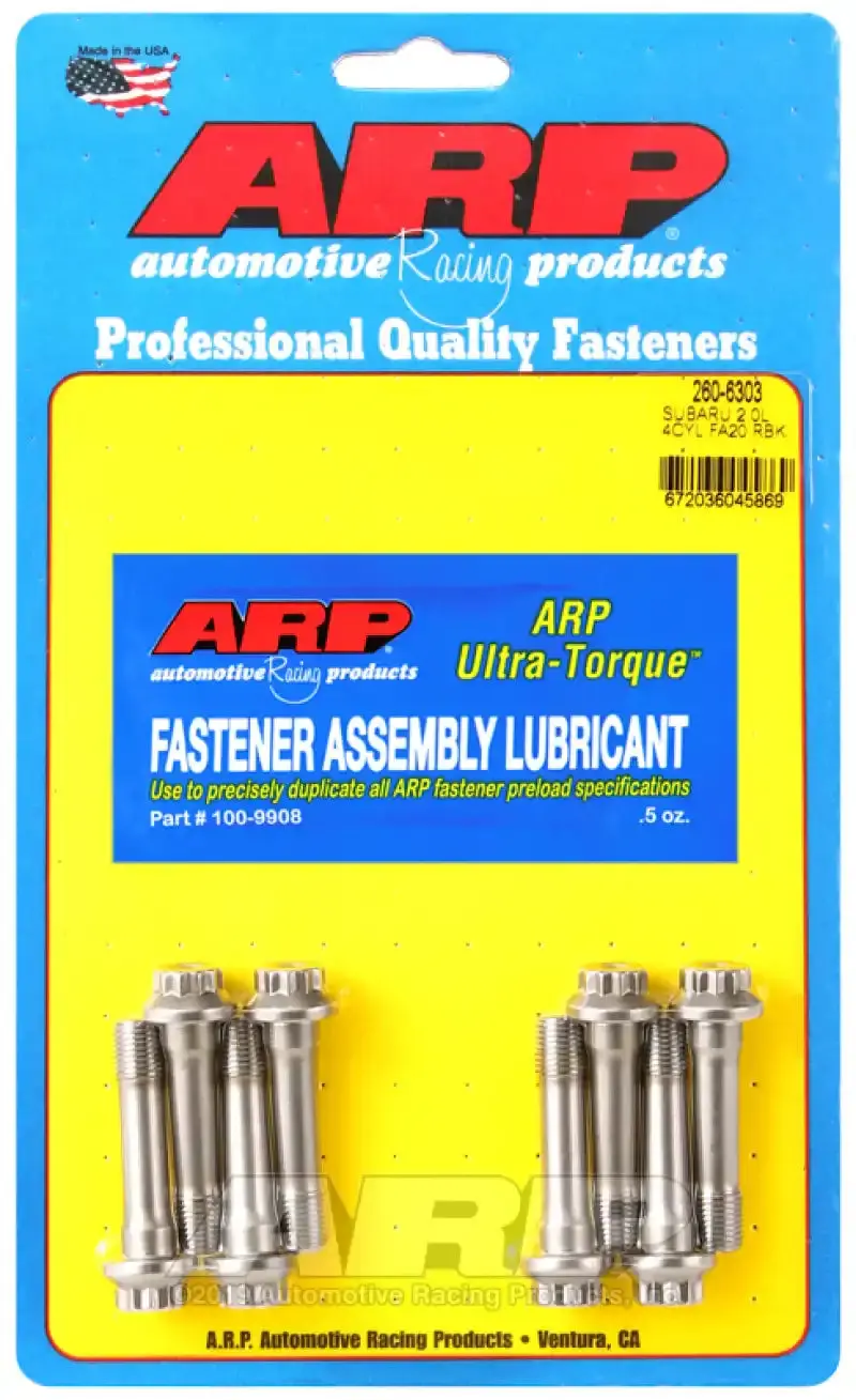 Arp Rod Bolt Kit For Subaru Fa20 2.0L Engine – High-Strength, Heat-Treated Fasteners For Enhanced Bottom-End Reliability 1
