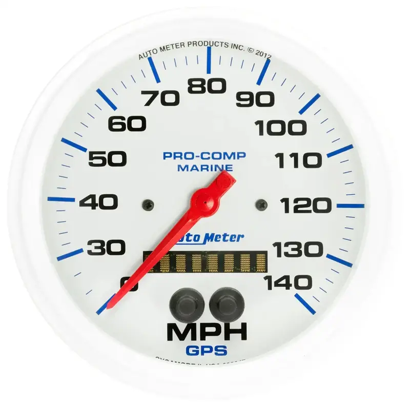Autometer 5-Inch Gps Speedometer – Marine White Dial (Model 200647) 1