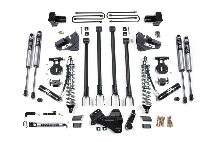 Bds 4-Inch 4-Link Coilover Conversion Kit With Dsc For 2020 Ford F350 Dual Rear Wheel Trucks 1