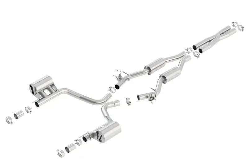 Borla 140676 Touring Cat-Back Exhaust System – Stainless Steel, Drone-Free Performance Tuning 1