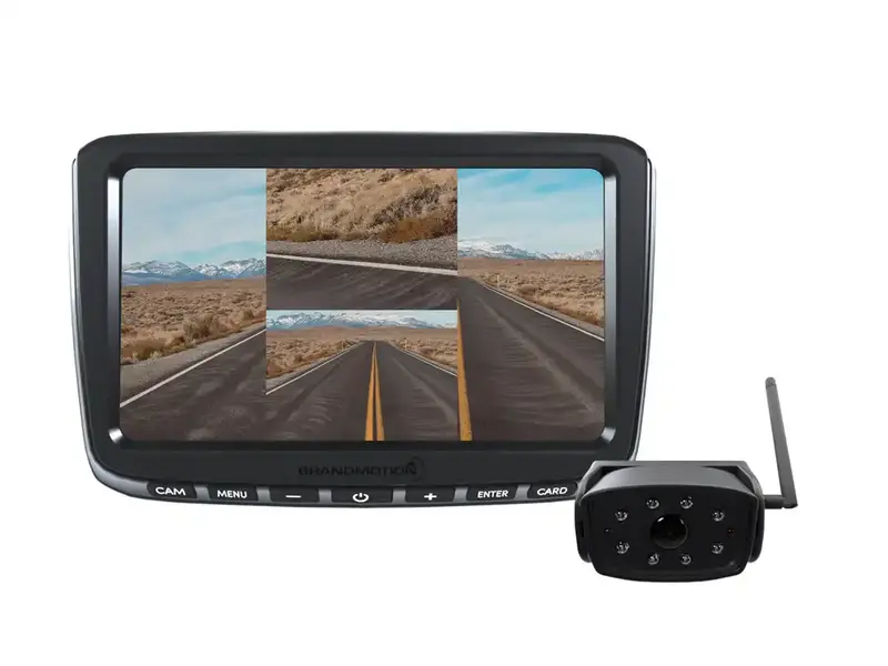 Brandmotion Ahds-7810V2 Wireless Backup Camera System – Hd Night Vision With Monitor And No Wiring Required 1