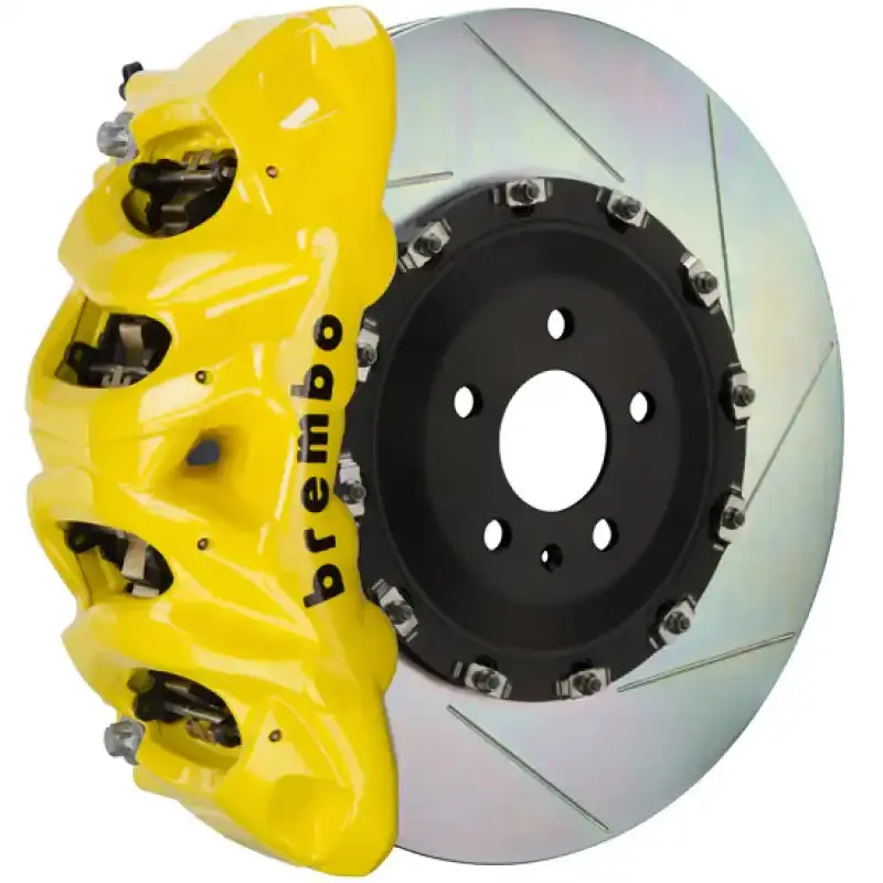 Brembo Gt Series Rear Big Brake Kit For Lexus Gs350 – 345Mm Slotted Two-Piece Rotors, Yellow Calipers 1