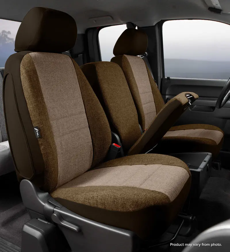 Fia Oe37-33 Taupe Tweed Front Seat Covers – Oe30 Series, Custom Fit 1