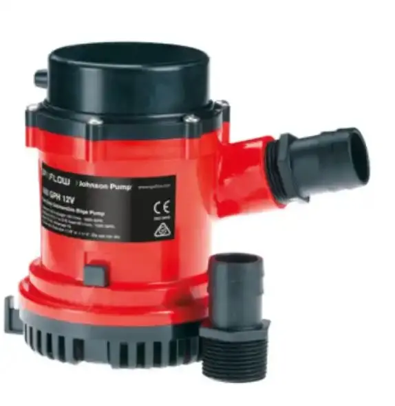 Heavy-Duty 12V Bilge Pump – 1600 Gph Flow Rate, Switchless Operation 1
