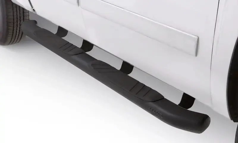 Lund 22758038 80-Inch Black Oval Bent Nerf Bars With Mounting Brackets For Trucks 1
