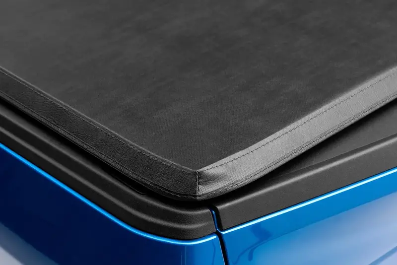 Lund Genesis Tri-Fold Tonneau Cover – Premium Black Leather-Textured Vinyl With Digital Fit 1