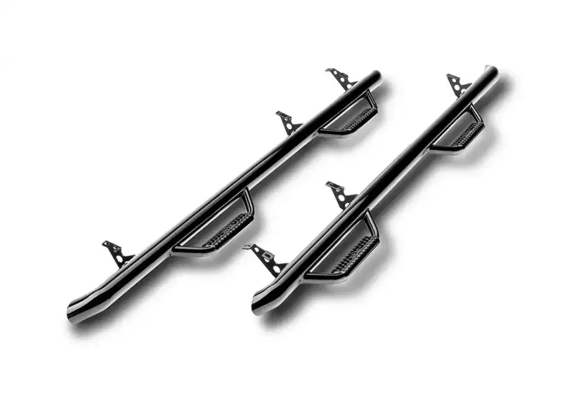N-Fab Gloss Black Nerf Steps (Pair) For 2007–2010 Chevrolet Avalanche & Cadillac Escalade 1
