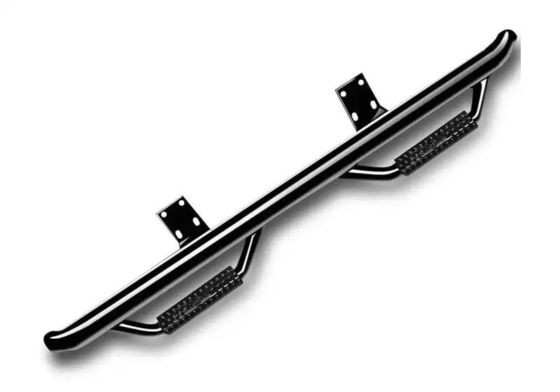 N-Fab In1475Cc Gloss-Black Cab-Length Nerf Bars – 2" Main Tube, Dual-Side Mounting 1