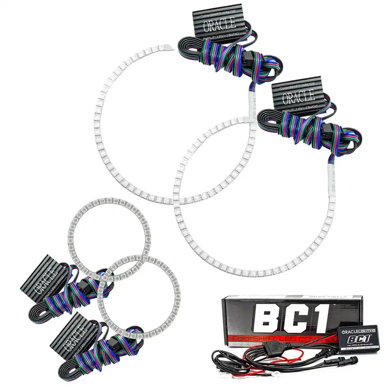 Oracle Lighting Colorshift Halo Kit – Bc1-Compatible Rgb Led Ring System 1