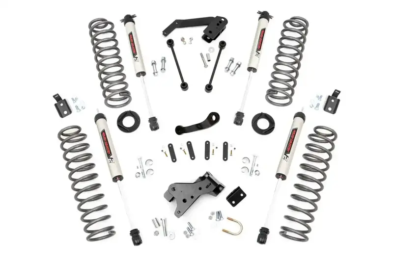 Rough Country 4-Inch Suspension Lift Kit With V2 Monotube Shocks – Includes Stock-Cast Steel Components For Enhanced Off-Road Capability 1